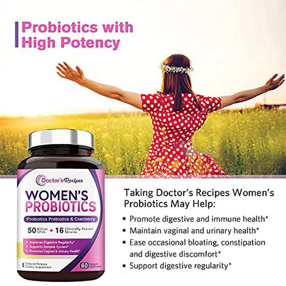 Women's Probiotic 50 Billion CFU 60 Capsules U429