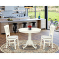 3 Pc Dining Room Table Set with 2 Chairs R459613
