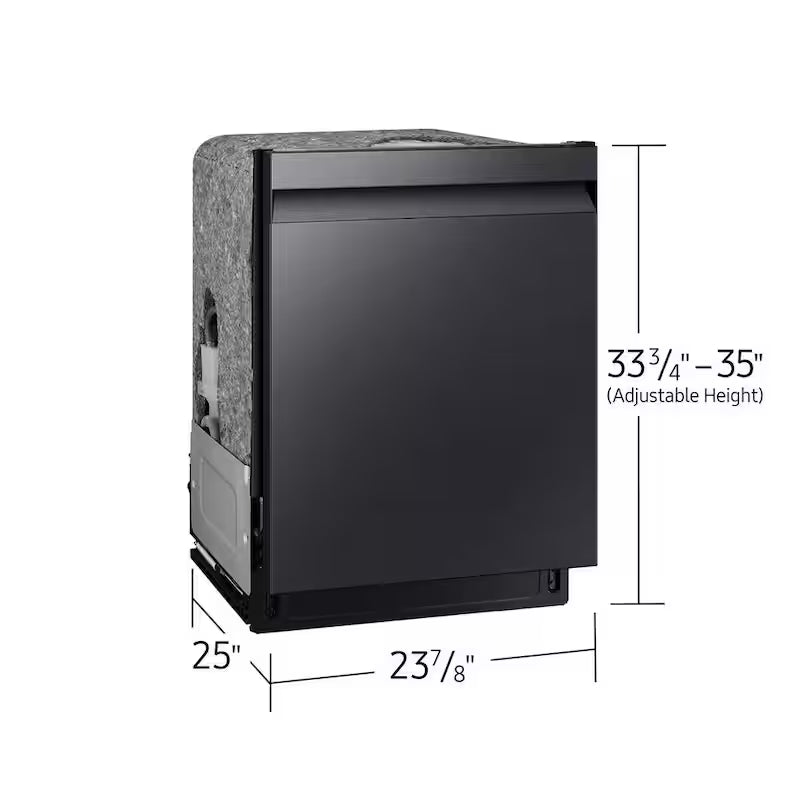 46 dBA Dishwasher with StormWash and AutoRelease Door in Matte Black J534