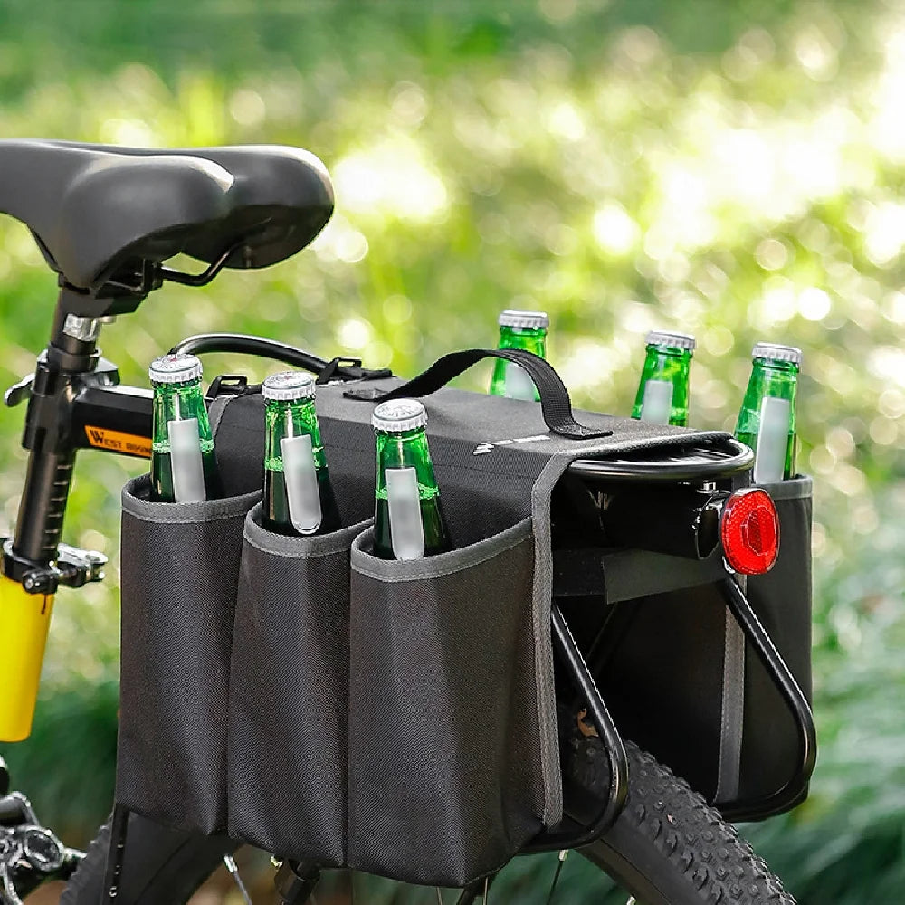 Rearseat Drink Bottle Bag Bike Water Bottle Holder Cycling Storage Bag X2457