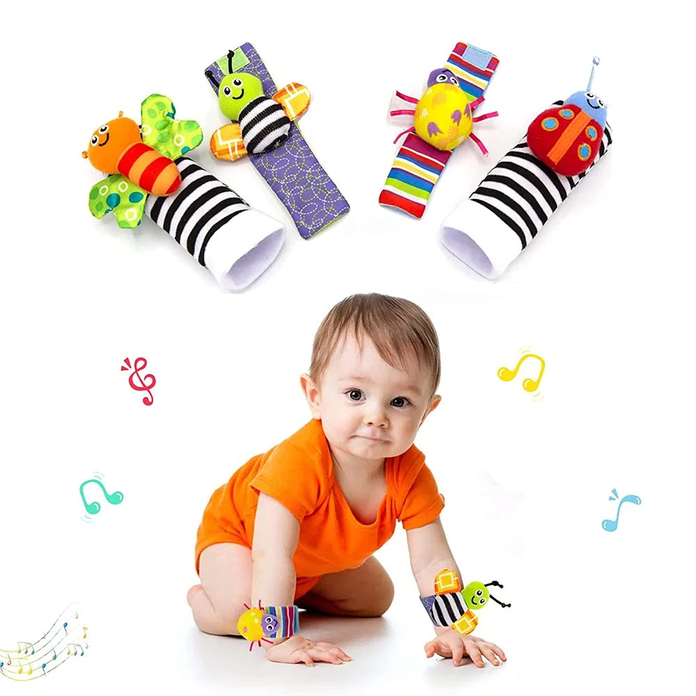 Baby Wrist Rattles and Foot Finders Socks P61318