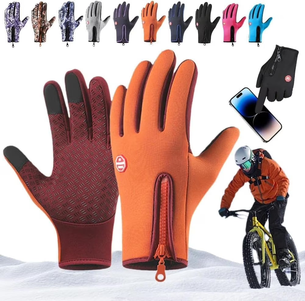 Waterproof Windproof Thermal Touchscreen Gloves with Non-Slip Grip S552683