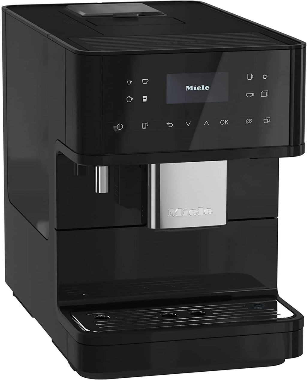 Obsidian Black Coffee Maker & Espresso Machine Combo with Grinder and Milk Frother W436