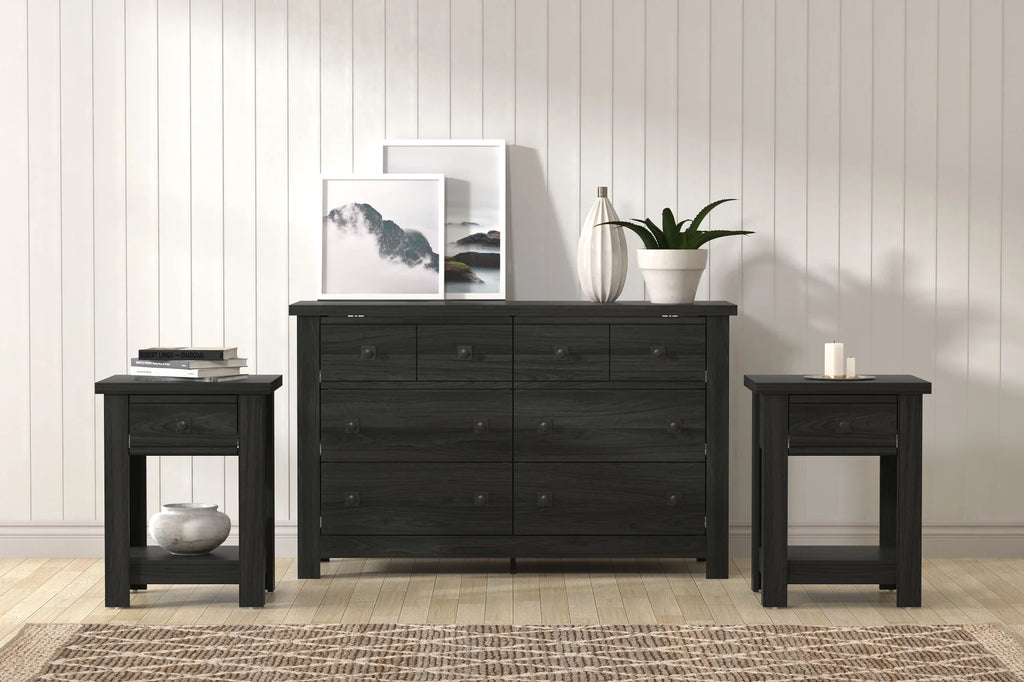 White 1 Drawer Nightstand Set of 2 J2091
