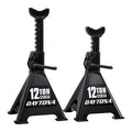 12 Ton Heavy Duty Ratcheting Jack Stands, Black D5053