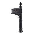 Black Plastic Mailbox & Post Combo Y92218