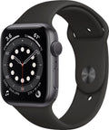 Apple Watch Series 6 44mm Space Gray Aluminum Black Sport Band J884123