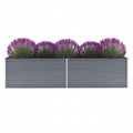 Galvanized Steel Garden Raised Bed Gray N425563