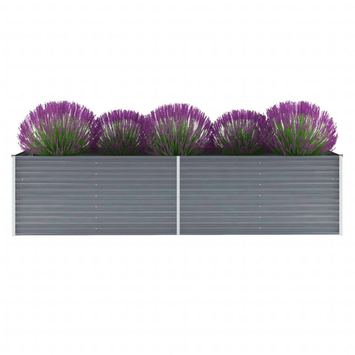 Galvanized Steel Garden Raised Bed Gray N425563