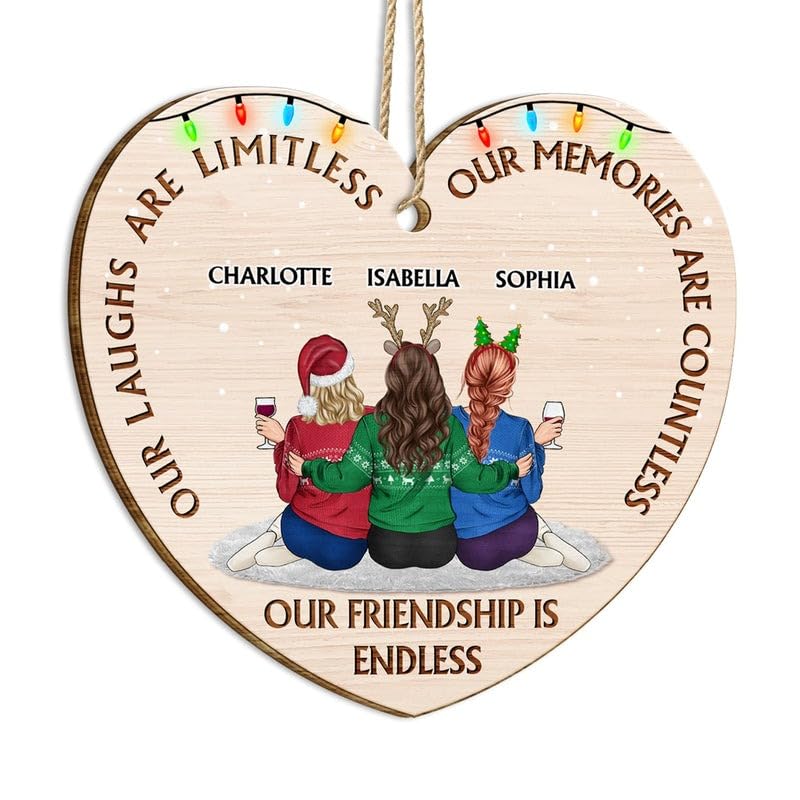 2-Layered Wooden Ornament T13403