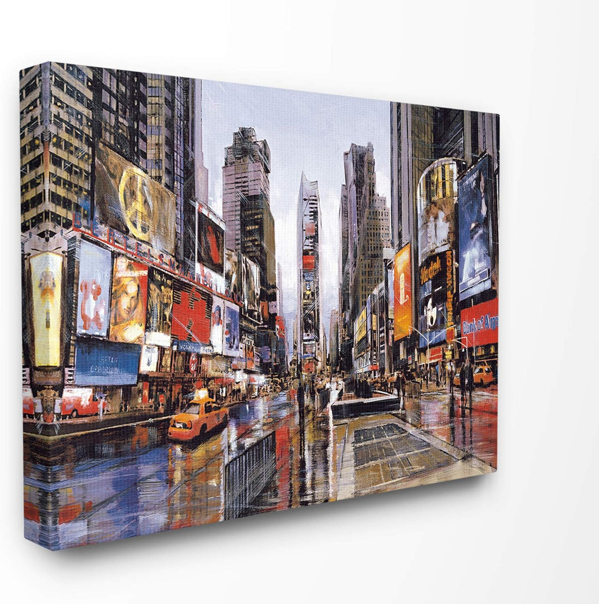 Stretched Canvas Wall Art, 16 x 1.5 x 20, Multi-Color C9305