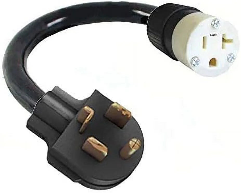 4-Pin Male Dryer Plug To 3-Prong Female Socket Power Cord Adapter G66632