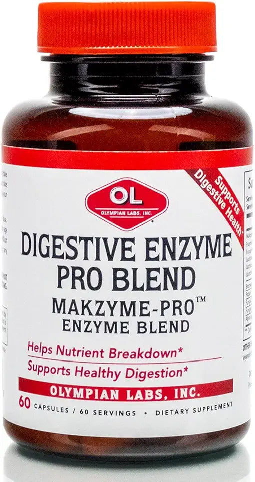 60 Capsules Digestive Enzymes F96464