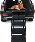 Foldable Aluminum 5 Step Dog Stairs with Nonslip Surface, Pack of 2 G56944