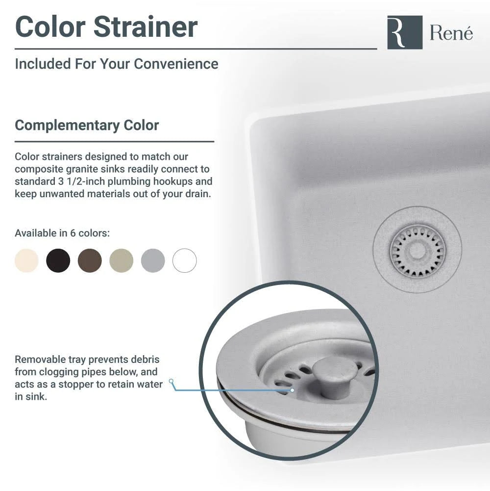 Carbon Topmount Composite Granite Kitchen Sink with Two Grids Q41074