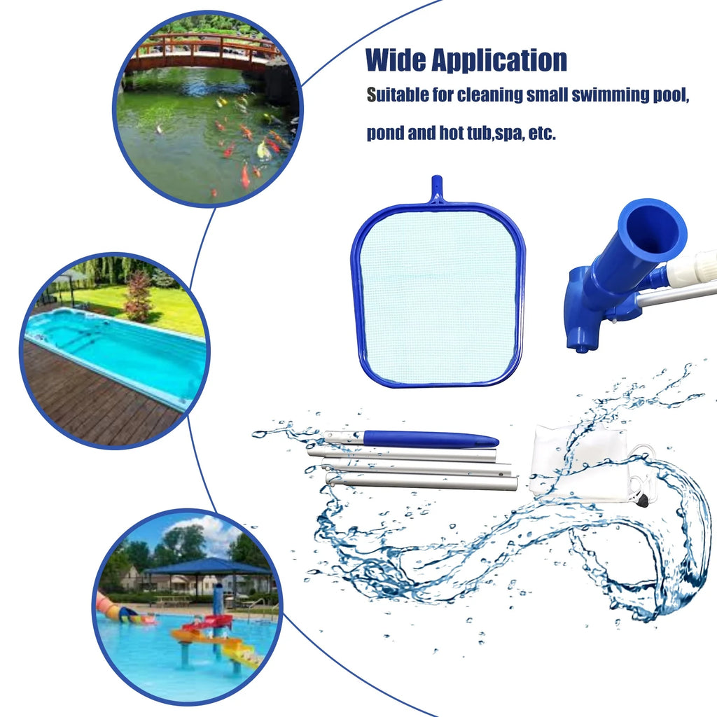 Pool Cleaning Set with Skimmer Brush Hose Z997918