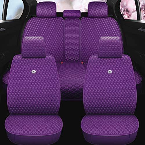 Leather Auto Seat Covers 9pcs Front Rear Seat Covers M7861