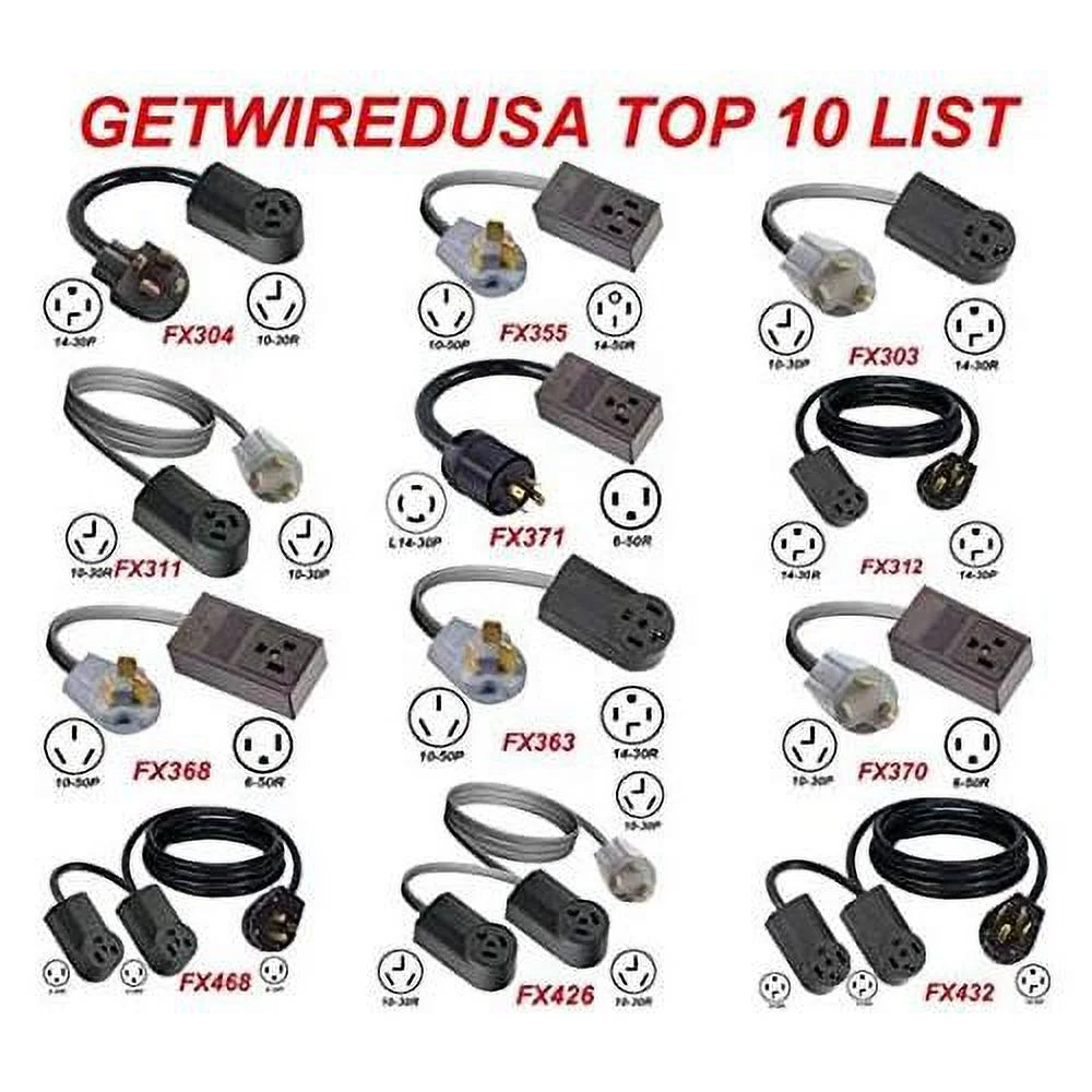 4-Pin Male Dryer Plug To 3-Prong Female Socket Power Cord Adapter G66632