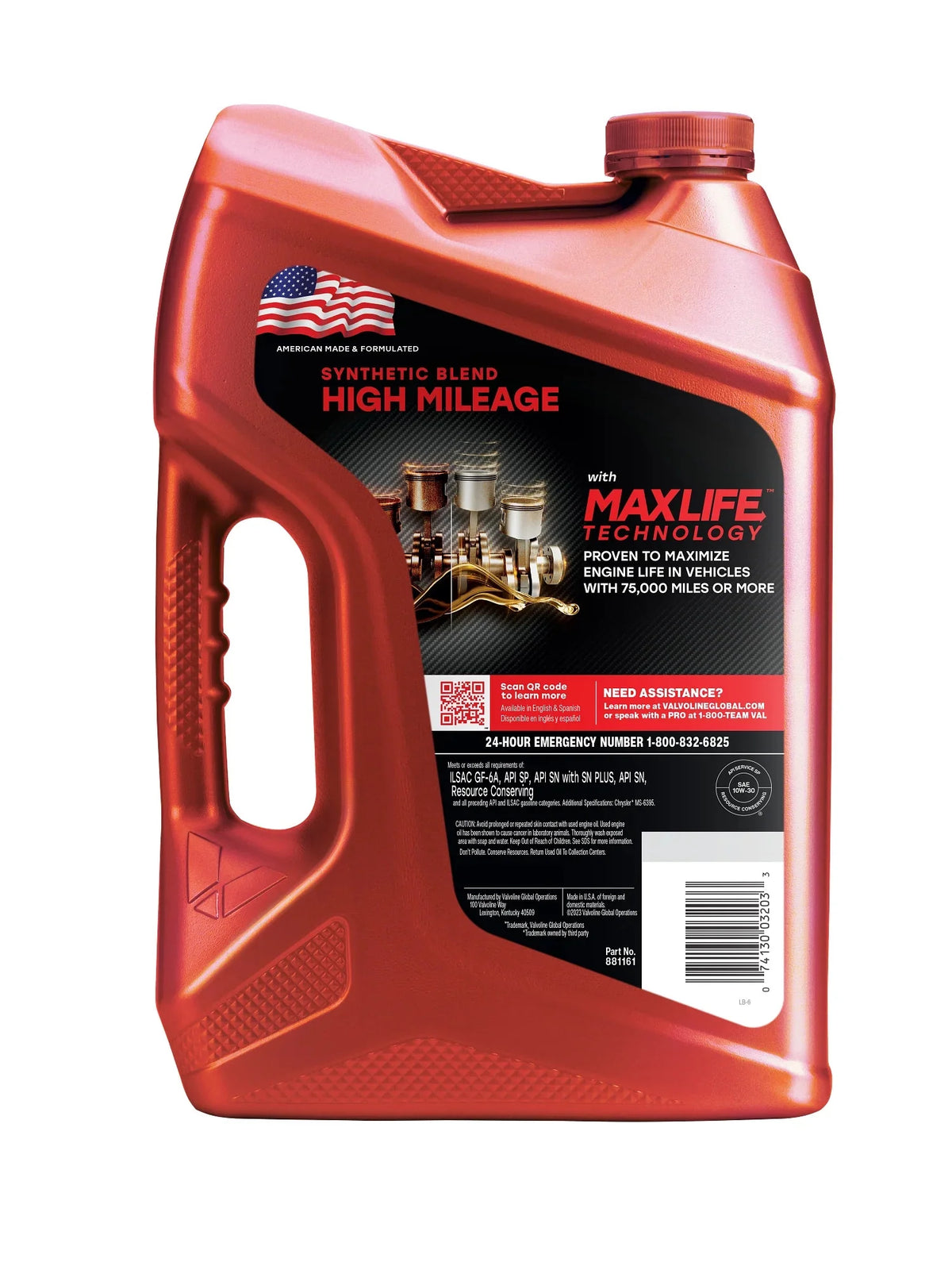 SAE 10W-30 High Mileage Motor Oil S43182