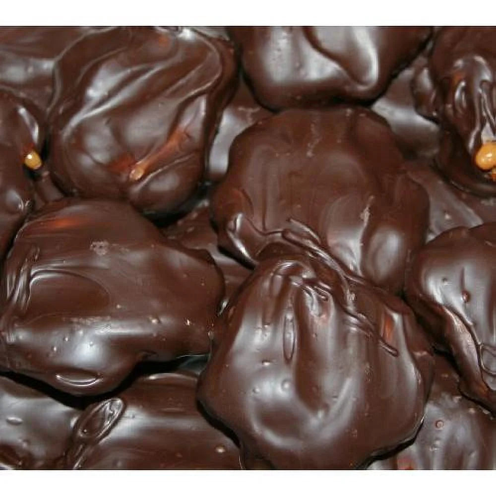 Dark Chocolate Pecan Caramel Clusters One Full Pound I82029