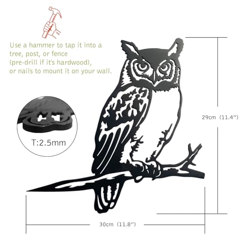 Metal Bird Cardinal Garden Decor U35873