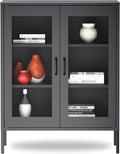 Black 70" Tall Metal Storage Cabinet with 4 Adjustable Shelves Q93788