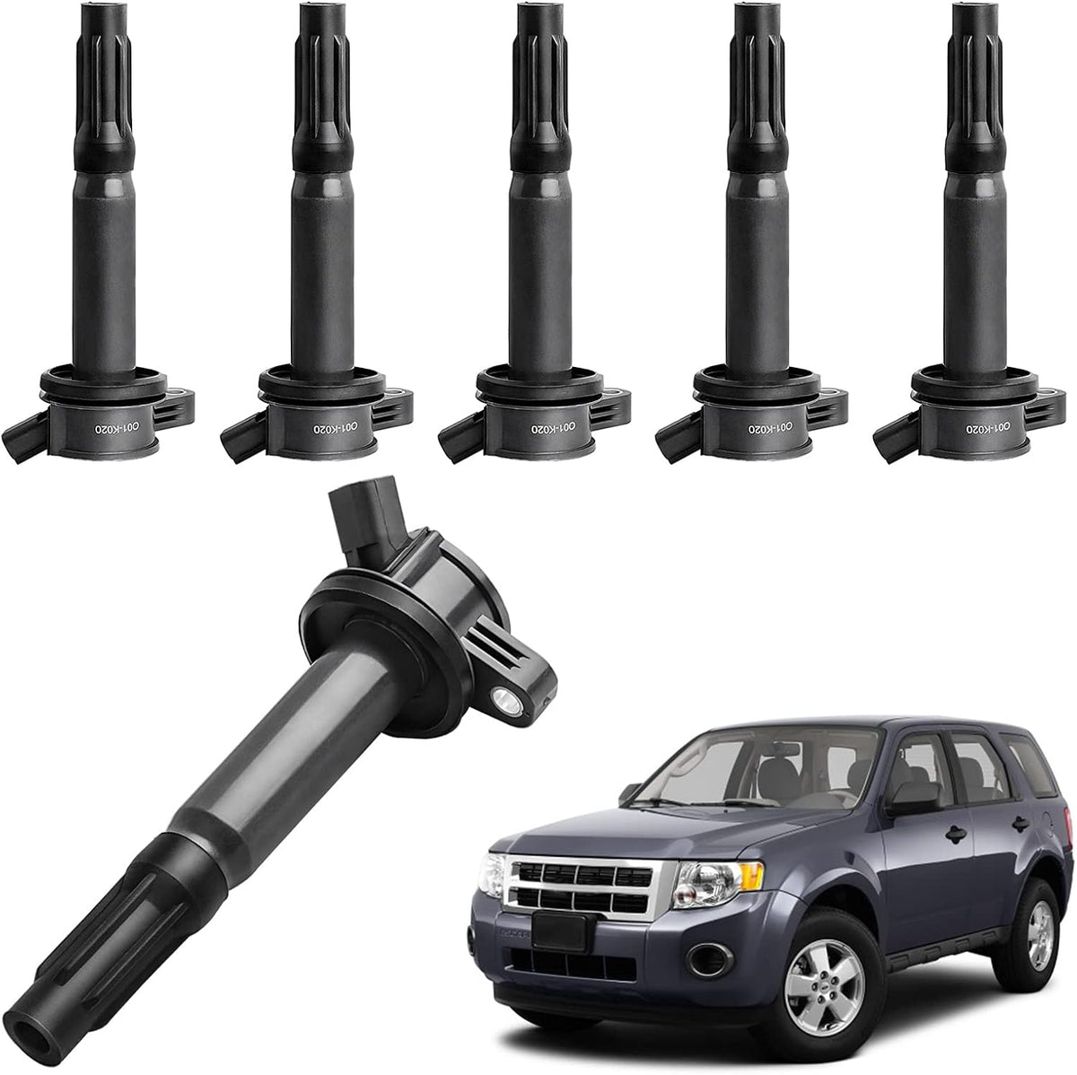 Ignition Coils 6-Pack Compatible with 3.0L V6 E1332