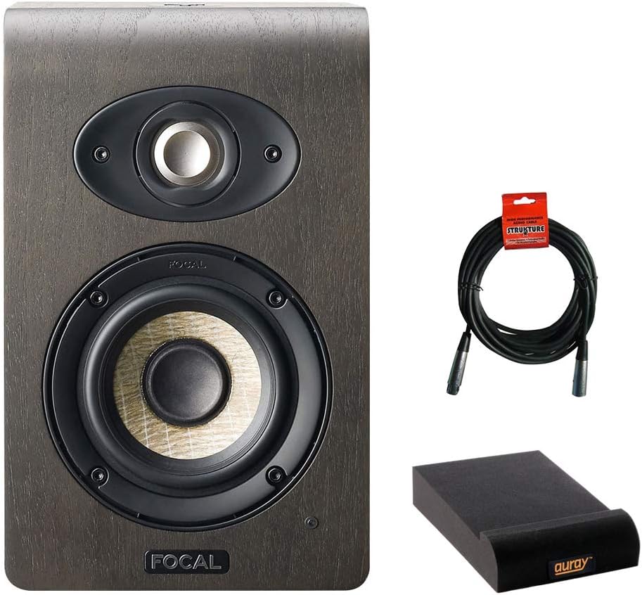 Active 2-Way Studio Speaker Monitor with Isolation Pad & Cable X931989