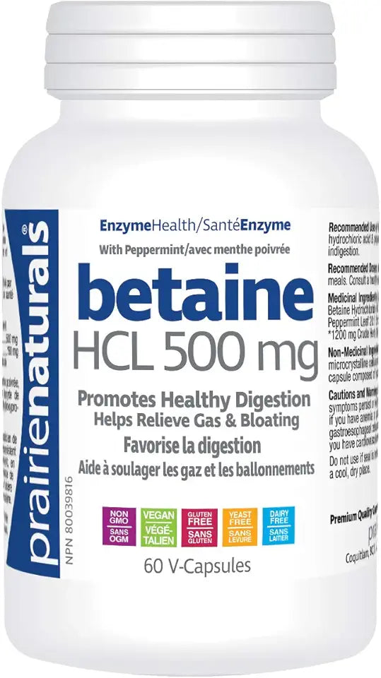 Betaine Hcl Vegetarian Capsules, 60 Count J9603