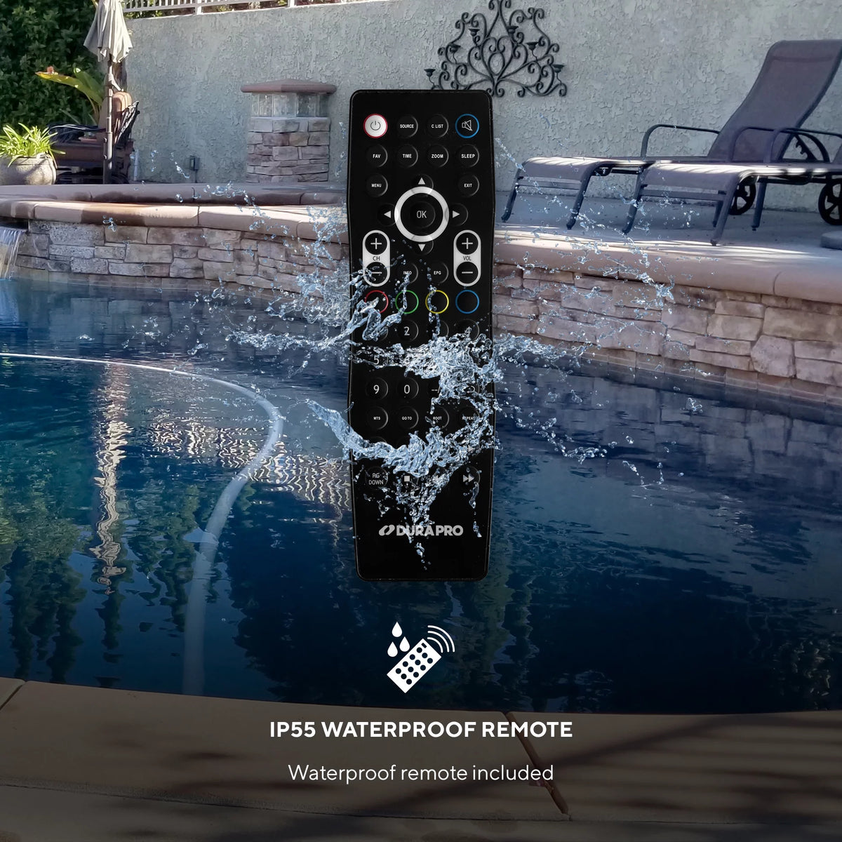 43 Outdoor Partial Shade 4K UHD LED TV with Waterproof Remote I741761