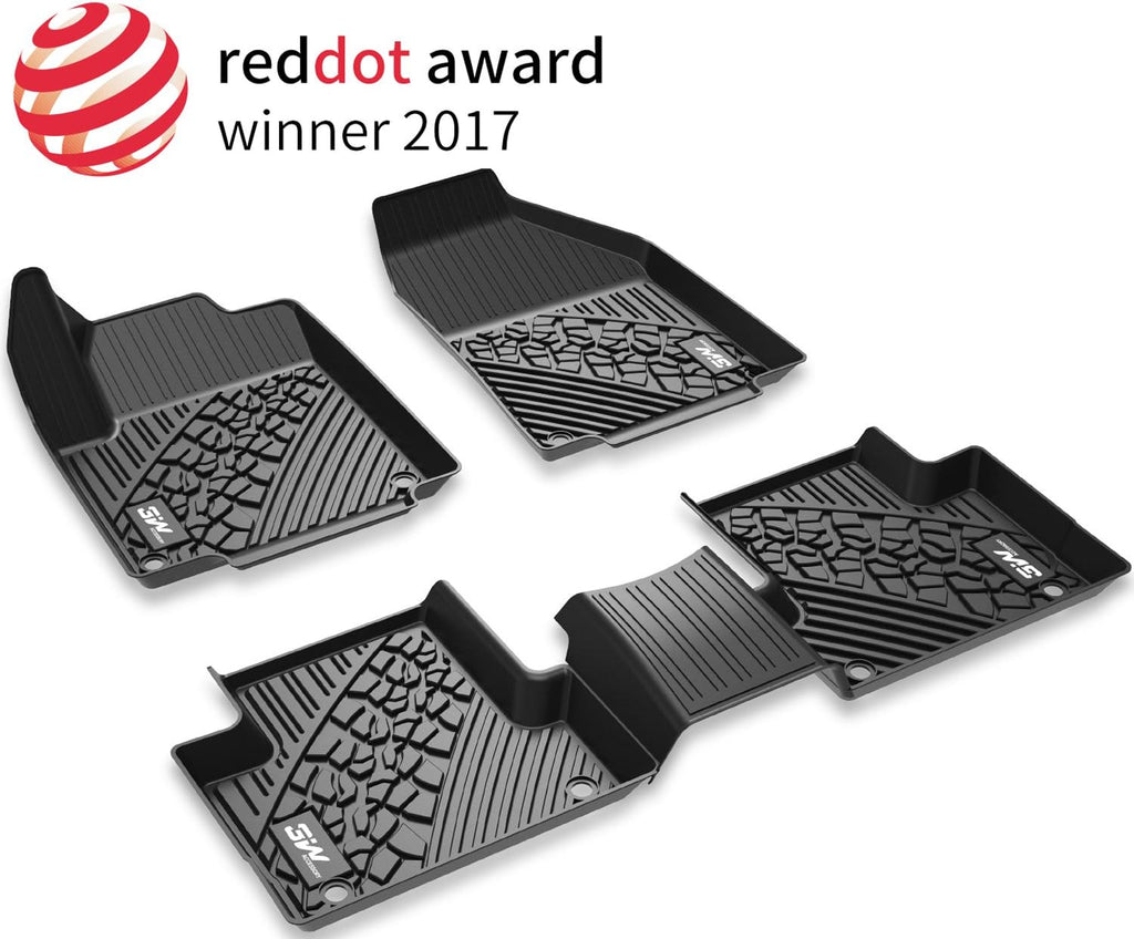 Black Floor Mats with Front Carpet Mats C643