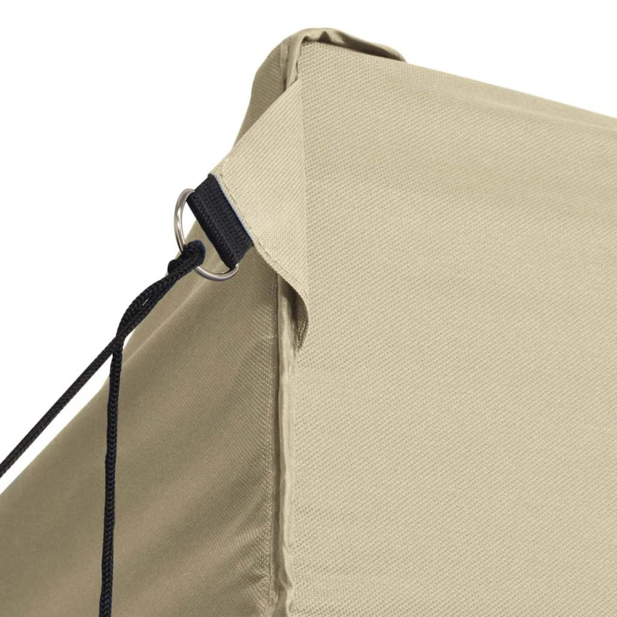 Folding Party Tent with 4 Sidewalls Steel Frame Canopy Shelter Cream 236.2 x 118.1 x 124 Inches T217