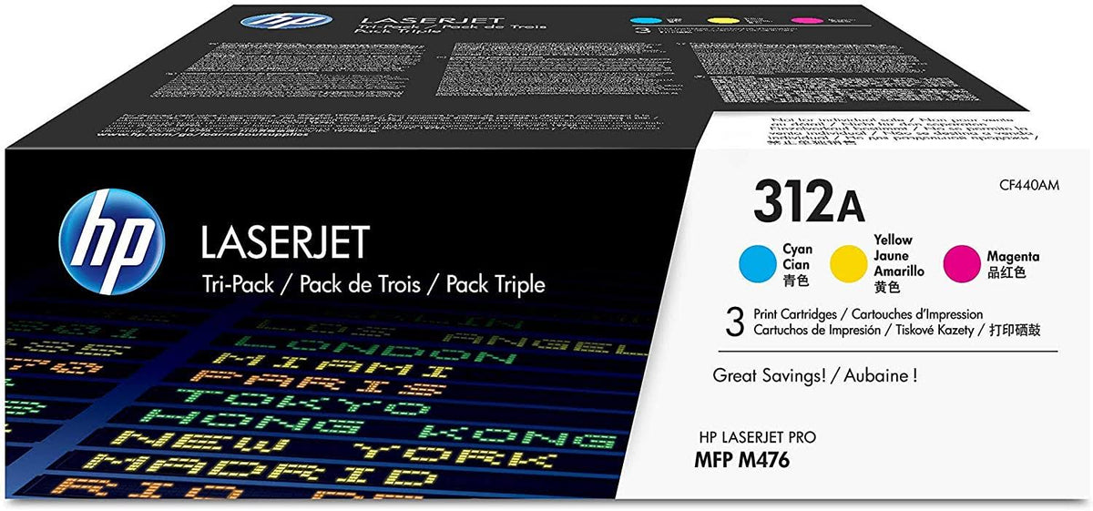 Pack of 3 Cyan Magenta Yellow Original Toner Cartridges W93079