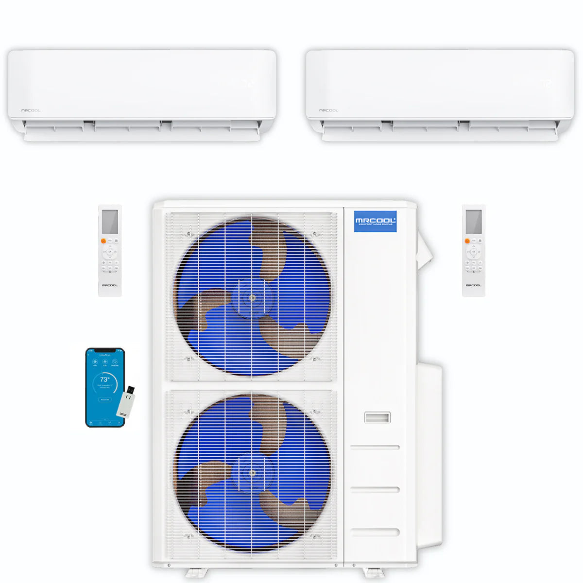 48,000 BTU 2 Zone Ductless Air Conditioner and Heat Pump P604