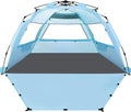 Light Blue Pop Up Beach Tent with Carrying Bag N279