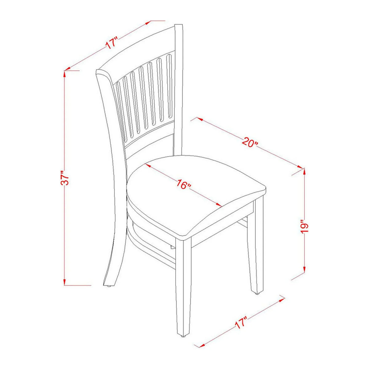 3 Pc Dining Room Table Set with 2 Chairs R459613