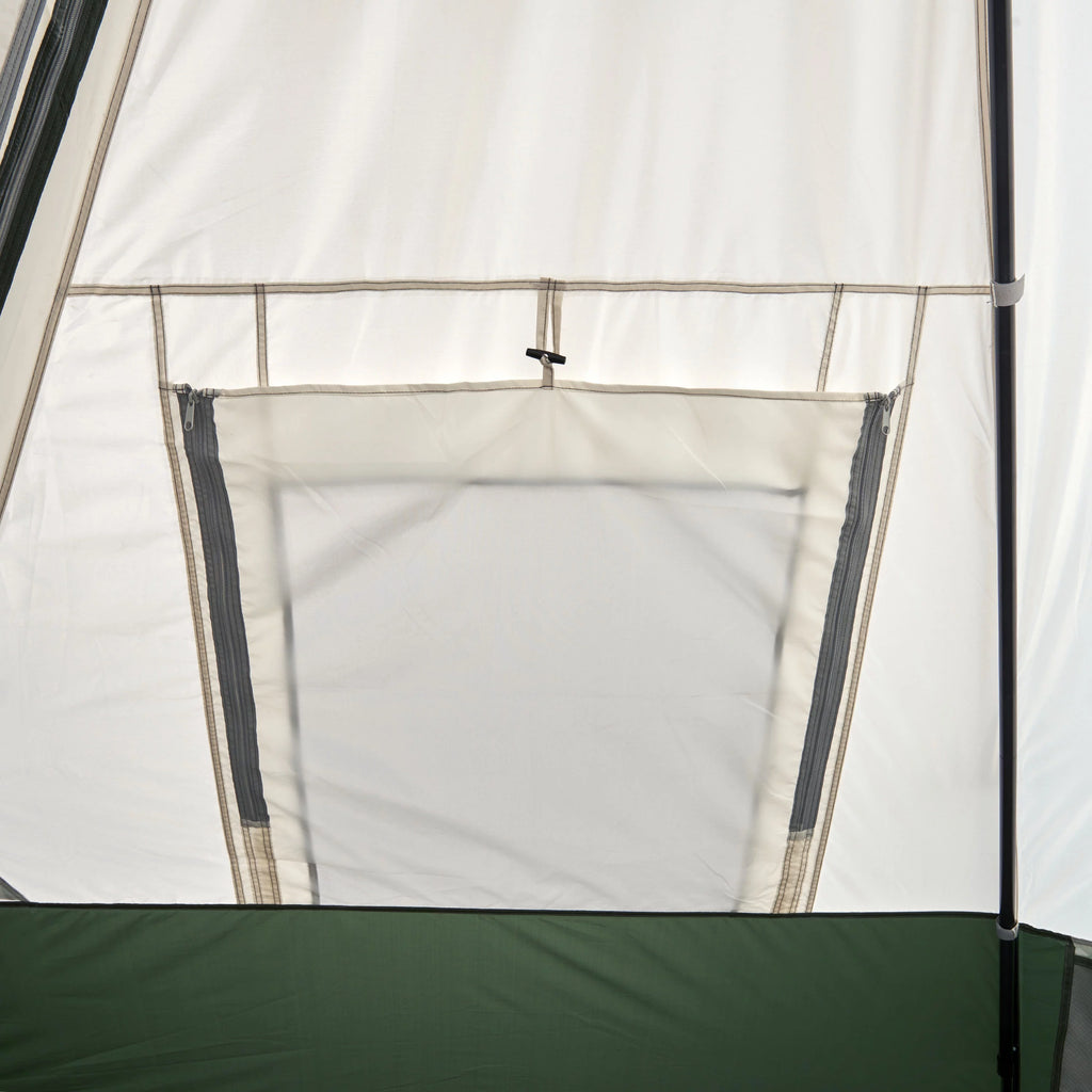 7-Person 1-Room Teepee Tent with Vented Rear Window, Green M587