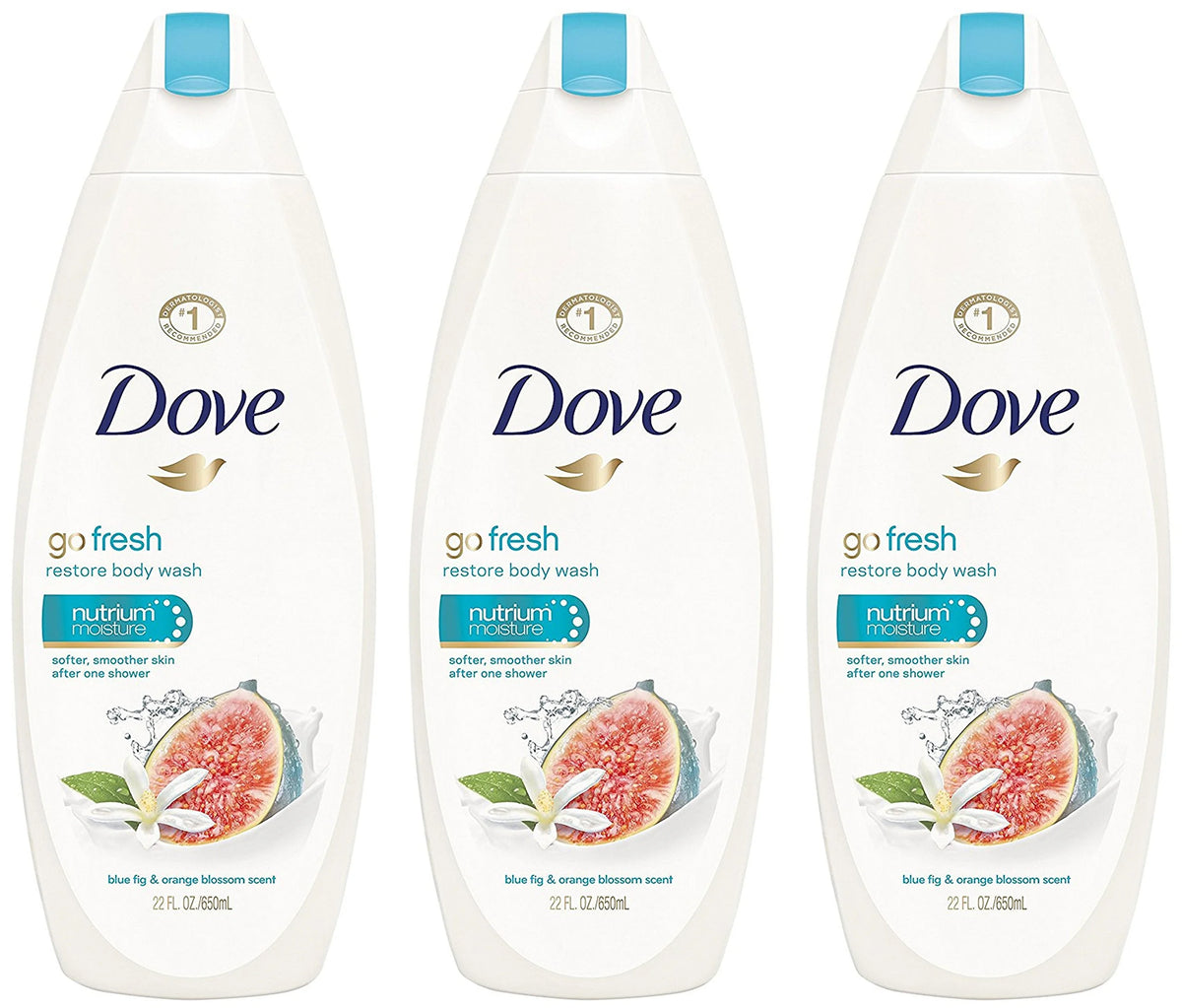 Blue Fig & Orange Blossom Body Wash 22 Fl Oz Pack of 3 Z649613