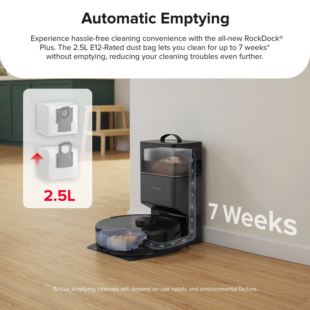 Robot Vacuum and Mop with Self-Emptying W200