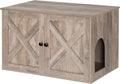 Rustic Brown Cat Litter Box Enclosure L5116