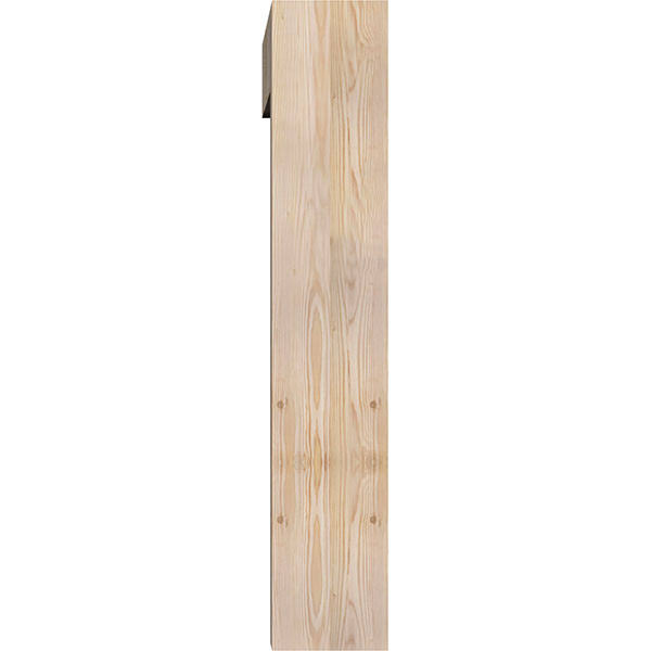 Douglas Fir Smooth Bracket with Offset Brace D7374