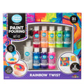 Rainbow Twist Acrylic Paint Pouring Art Activity Kit K20313