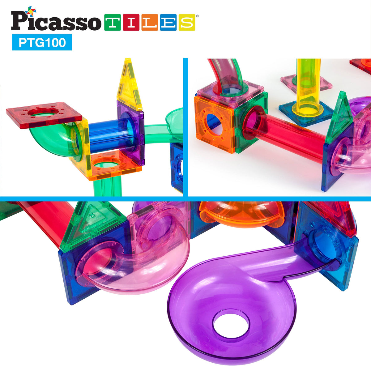 Magnetic Marble Run 100 Piece Building Set V8297