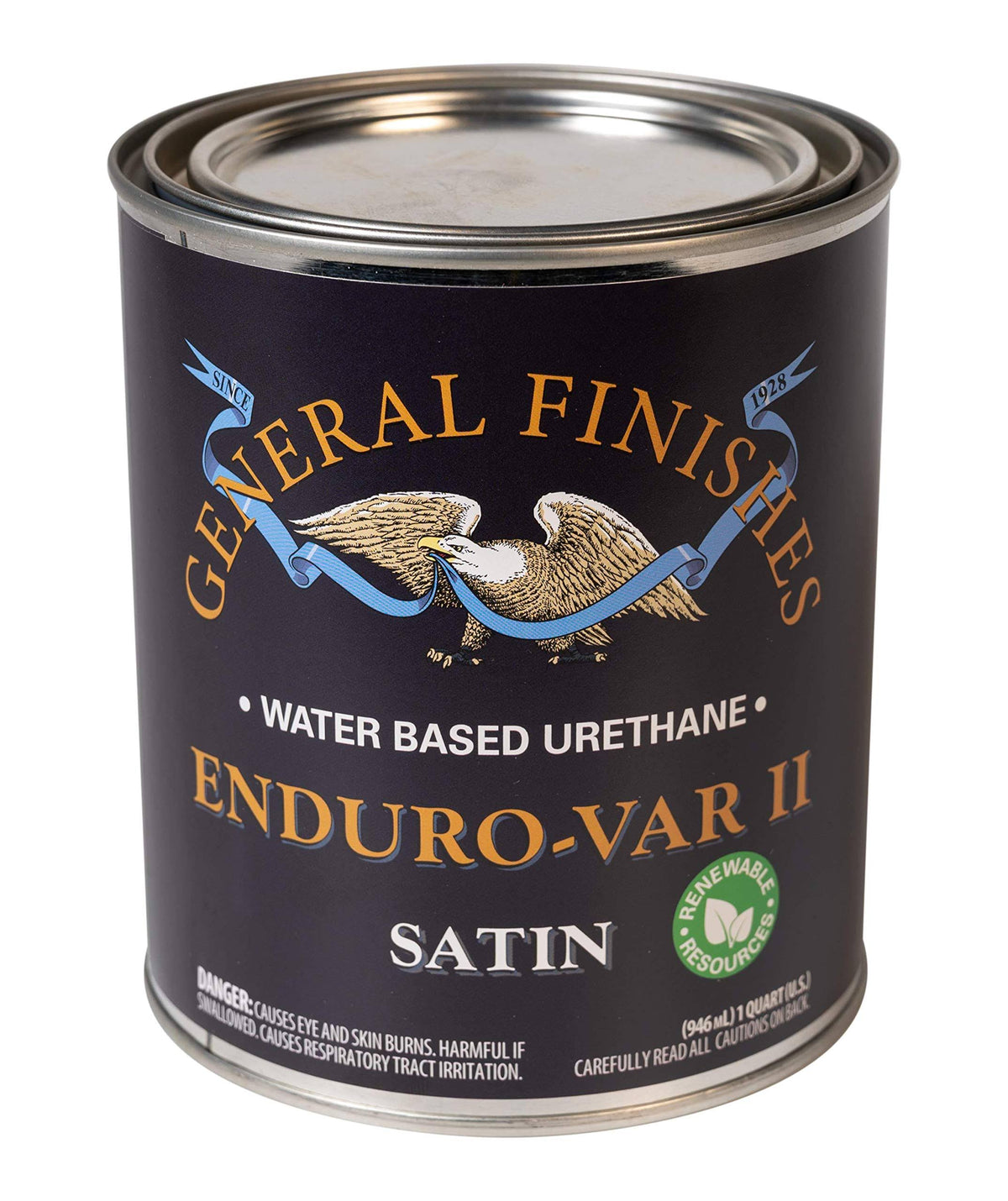 Satin Water Based Urethane Topcoat, 1 Quart E109