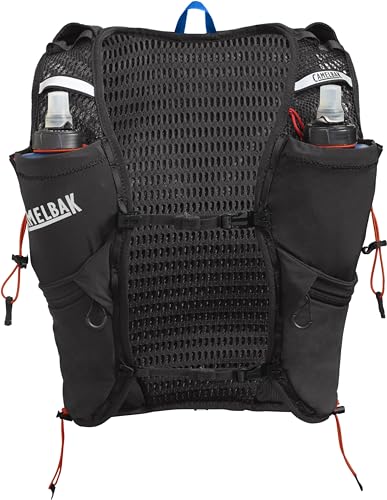 Black Large Racing Vest with Soft Flask Hydration S6581