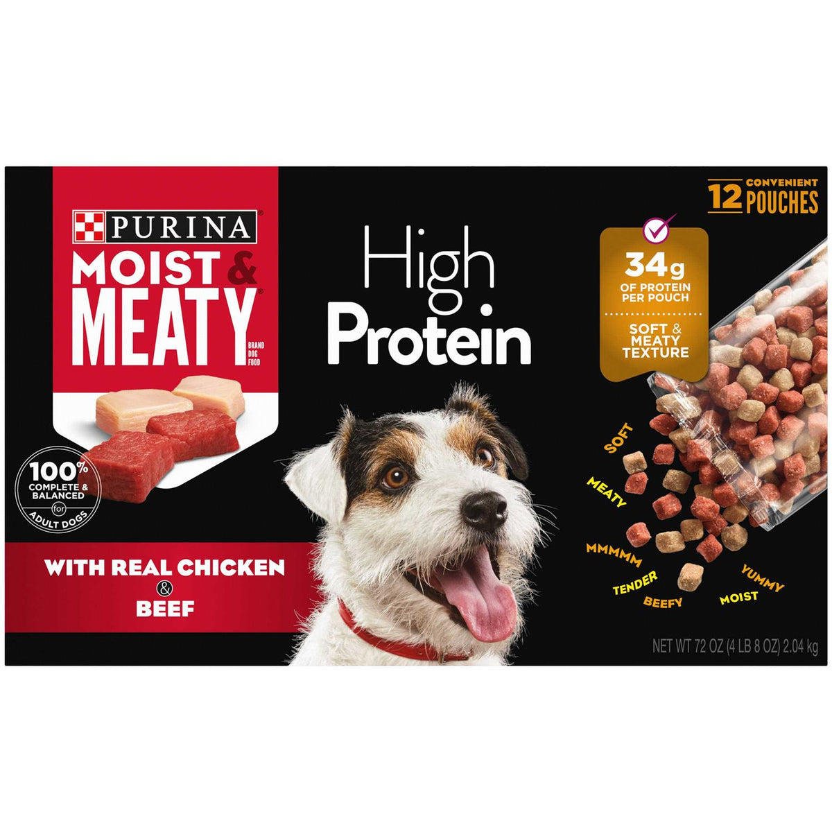 High Protein Chicken & Beef Flavor Dry Dog Food J7427