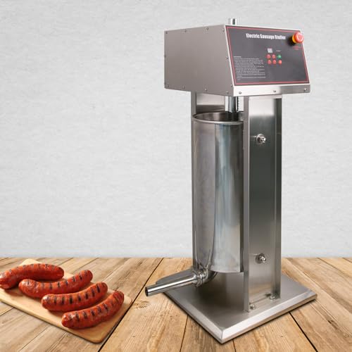 Stainless Steel Electric Sausage Stuffer 55LBS with 4 Stuffing Tubes J99452