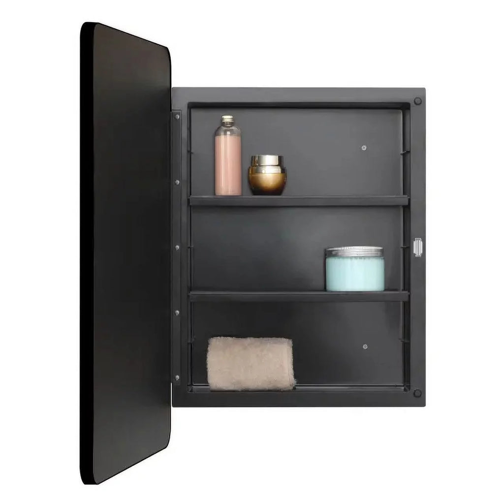 Black 16 x 24 inch Plastic Medicine Cabinet X94092