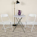 White Plastic 6 Pack Folding Chair W2548