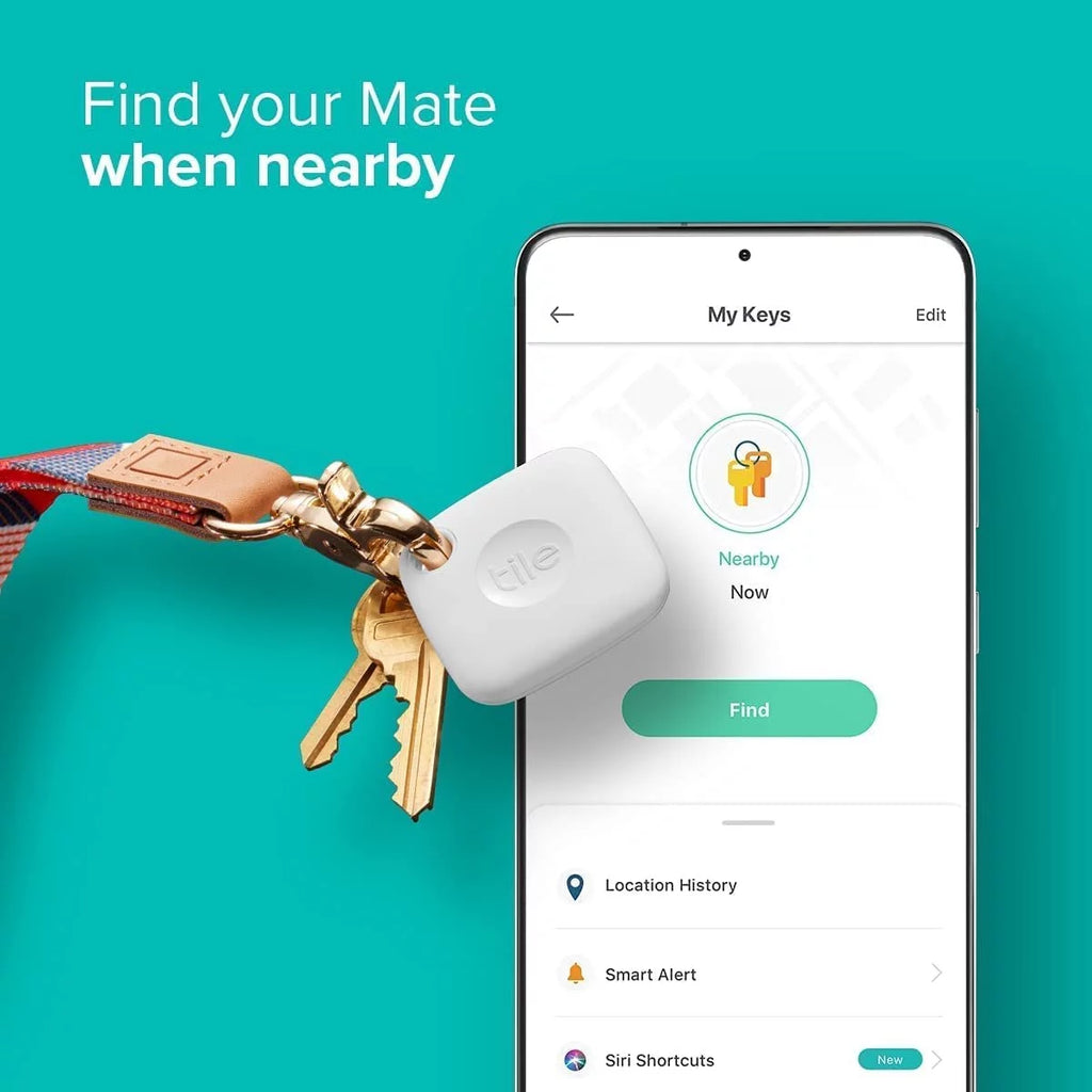 White & Black Bluetooth Tracker and Item Locator P5836